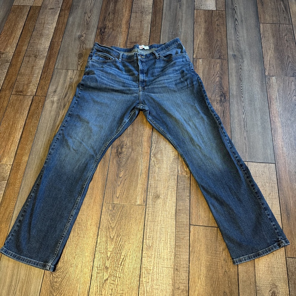 Wrangler Men's Relaxed Bootcut Jeans Size 40 Blue Denim Classic Fit
